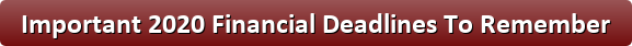 2016 tax deadlines