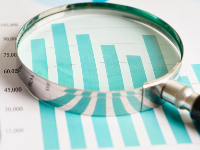 A bar chart illustrating a year-over-year financial comparison for a seasonal small business.