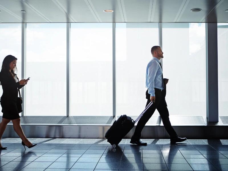 Professional in airport. business expense categories, common small business expenses, business expense categories for taxes